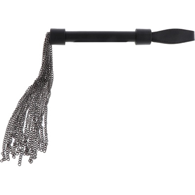 NS Novelties Кожен бич с метални вериги