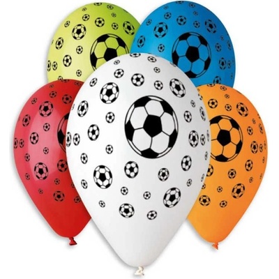 GEMAR Balónek nafukovací 30cm potisk FOTBAL set různé