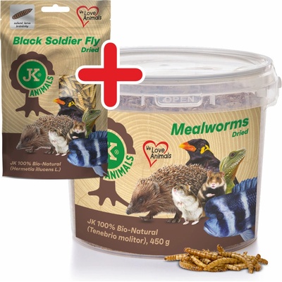 JK ANIMALS Dried Mealworms 450 g – Zboží Mobilmania
