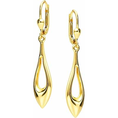 Zlaton Náušnice žluté zlato kapka visací 4.2cm 2.5g O20082603903