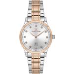Daniel Klein DK. 1.13594-5 Premium Дамски часовник-сив циферблат с дата сребристо-златиста стоманена верижка Часовници