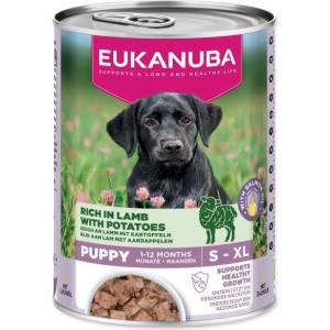 EUKANUBA Консерва EUKANUBA Puppy, богата на агнешко със картофи 400 г (1724-6196)