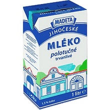 Madeta Trvanlivé polotučné mléko 1 l