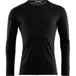 Aclima Мъжко мериносово термобельо Aclima Lightwool Undershirt Long Merino base layer - Jet Black (015-1266-0113)