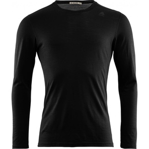 Aclima Мъжко мериносово термобельо Aclima Lightwool Undershirt Long Merino base layer - Jet Black (015-1266-0113)