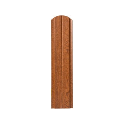 Covernit Plechová plotovka Spazio oblá 125 cm 125 x 115 x 09 cm zlatý dub