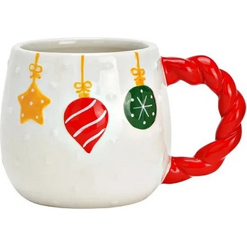 WURM Керамична коледна чаша с коледни топки 415мл, 14х10х9см (2123)