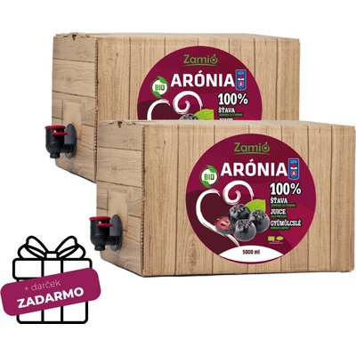 Zamio 100-dňová aróniová kúra BIO šťava Arónia + darček 2 x 5 l
