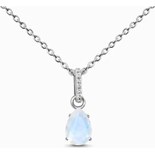 Royal Fashion Stříbrný GU-DR24306N-SILVER-MOONSTONE-TOPAZ