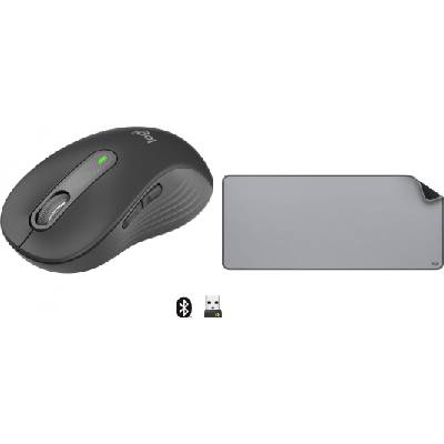 Logitech M650 L Mouse Graphite (910-006348) + řada Studio – STŘED ŠEDÁ (956-000052)