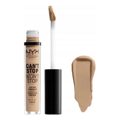 NYX Professional Make-up Can't Stop Won't Stop Tekutý korektor 7.5 Soft Beige 3,5 ml
