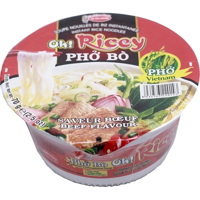 Oh Ricey Pho Bo instantná hovädzia polievka v kelímku 70 g