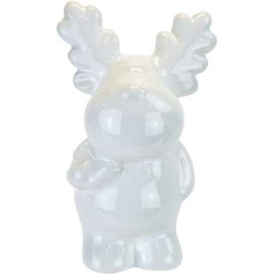 DOMMIO Keramický sob biely 11 cm