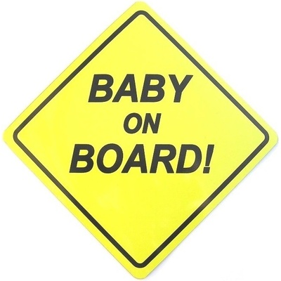 Magnetická cedulka dítě v autě BABY ON BOARD! – Hledejceny.cz