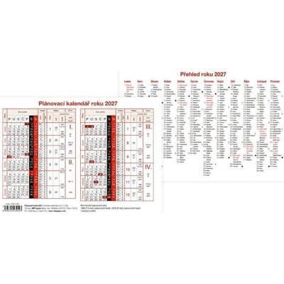 Plánovací karta MFP A5 2027
