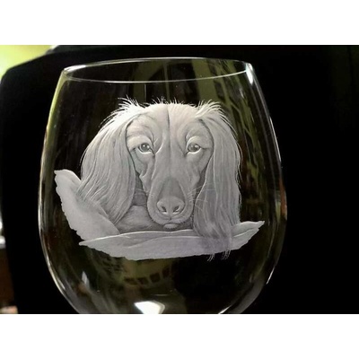 Rytiskla cz jezevčík dlouhosrstý 012 vinná balon 740 ml