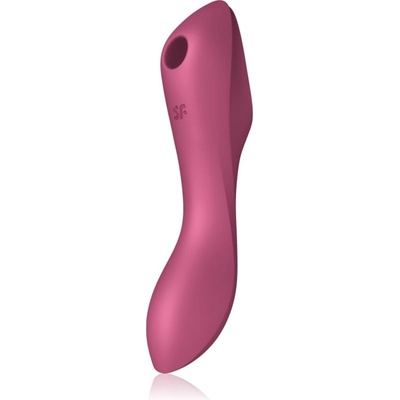 Satisfyer Curvy TRINITY 3 вибратор със стимулиране на клитора Red 17.7 см