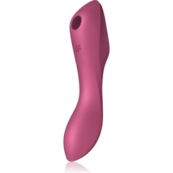 Satisfyer Curvy TRINITY 3 вибратор със стимулиране на клитора Red 17.7 см