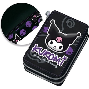 Kuromi Ученически несесер с 2 отделения и съдържание Kuromi (262331)