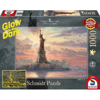 Schmidt Puzzle 94985 Thomas Kinkade, Svítící Socha Svobody 1000 dílků