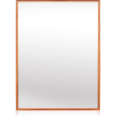Casa Chic Croxley Стенно огледало с метална рамка, правоъгълно, 90 x 60 см (EL-MIR-MET-90X60-ROS) (EL-MIR-MET-90X60-ROS)