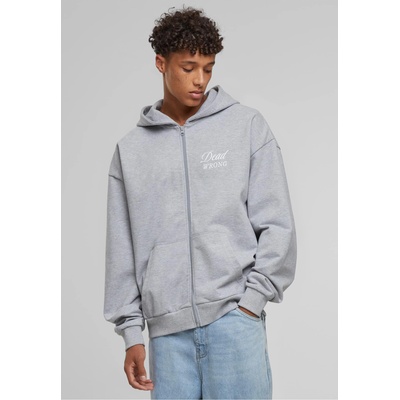 Mister Tee Dangerous Grounds Oversize Zip Hoody heather grey XXLUB-MT3608-00431 - Бял, размер L