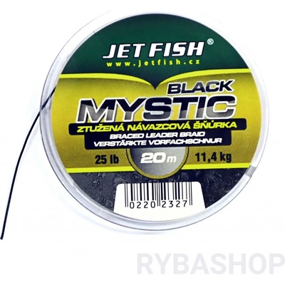 JET FISH ŠŇŮRA BLACK MYSTIC 20m 25lb – Zboží Dáma