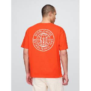 GAP Oversize тениска Gap GAP | Cherven | МЪЖЕ | M
