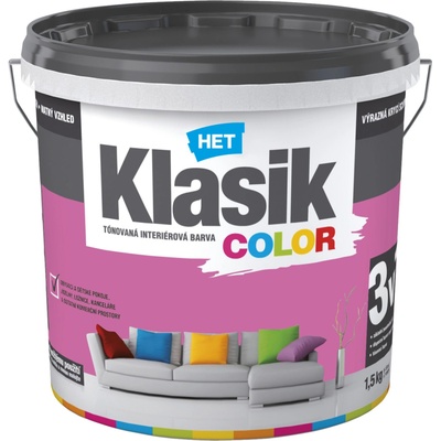 Het Klasik Color INTERIÉROVÁ FARBA 0317 PURPUROVÝ 1,5kg