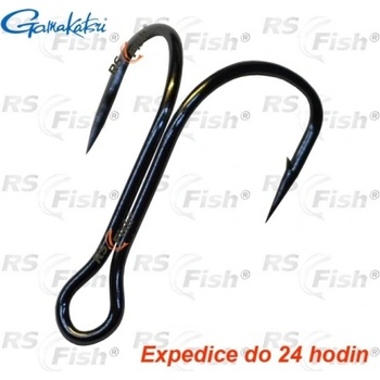 Gamakatsu Dvojháček Double 21 Hooks Black vel.6 5 ks