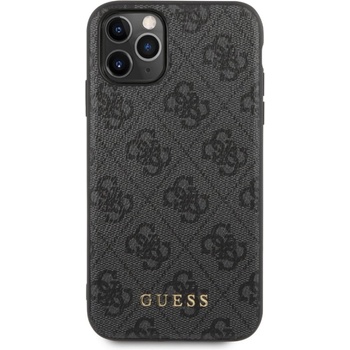 GUESS Гръб Guess 4G Hard Case Metal Logo за iPhone 11 Pro - Сив