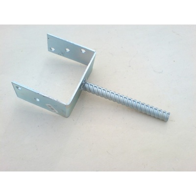 Domax patka sloupku do betonu PS 140 U, galvanický zinek DMX48085