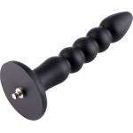 HISMITH HSA91 Rubber Nail Silicone Anal Dildo KlicLok 23.2cm Black