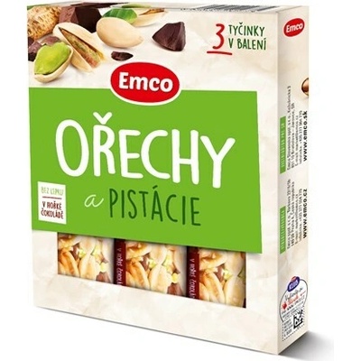 Emco Tyčinka orechy pistácie 3 x 35 g