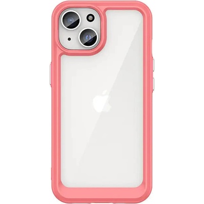 HQWear Кейс с гъвкава рамка HQWear Outer Space за iPhone 15 Plus, червен (9145576279632)