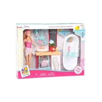 Swede Doll in the bathroom