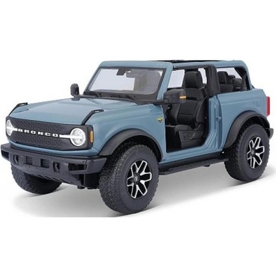 Maisto - 2021 Ford Bronco Badlands (без врати), син, 1: 18
