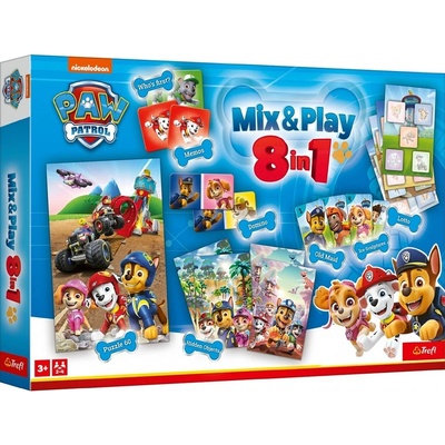 Trefl Настолна игра Mix & Play 8 в 1 - Paw Patrol - Детска (02597)
