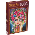 Magnolia Пъзел Magnolia от 1000 части - Жена с цветя (1707)