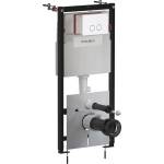 Omnires Вградено казанче Omnires StrongFrame ECO за окачена тоалетна чиния и бутон за задействане Steel-R45, бял мат (STFWCECO1R45-RWM)