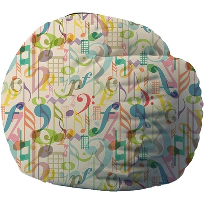 PUFRELAX Барбарон 600л. King Size, Mussica, Перящ се калъф, Пълнеж с микс от мемори пяна и дунапрен, Принт (PUF-M-K-PTM-MUS)