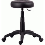 Antares Табуретка Antares HOCKER, до 100кг, изкуствена кожа, газов механизъм, черна