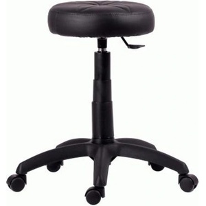 Antares Табуретка Antares HOCKER, до 100кг, изкуствена кожа, газов механизъм, черна
