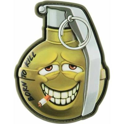 Nášivka M-Tac Born To Kill v2 M67 3D PVC - Yellow/Silver