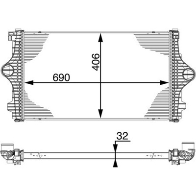 Chladič plniaceho vzduchu MAHLE ORIGINAL CI 219 000P (CI219000P)