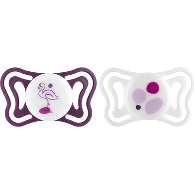 Chicco Dudlíky Physioforma Light silikonové ortodontické růžová 2 ks