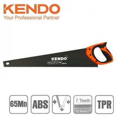 KENDO ocaska 550 mm tefl. kalené zuby 65Mn 30408