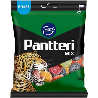 Fazer Pantteri Mix finské bonbony 180 g