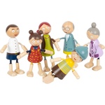 Legler Детски дървени кукли Small Foot - Семейство, 6 броя (11804)
