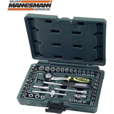 Brüder Mannesmann Комплект тресчотка с вложки, 1/4, 49 части (m 29095)